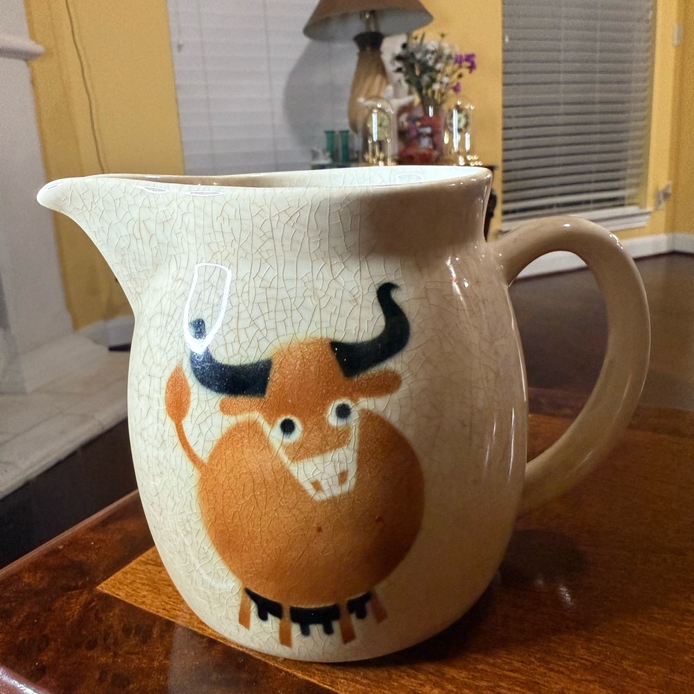 Vintage Cow Milk Pitcher